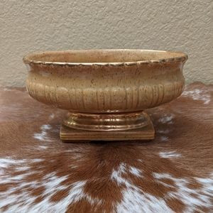 Vintage Mid Century 50's Shafer 23k Gold Planter